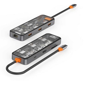 هاب 8 پورت Type-C بیوا مدل  HUB-03